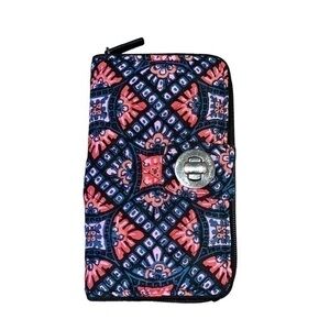 Vera Bradley Women's Cotton Turnlock Wallet with RFID
Protection